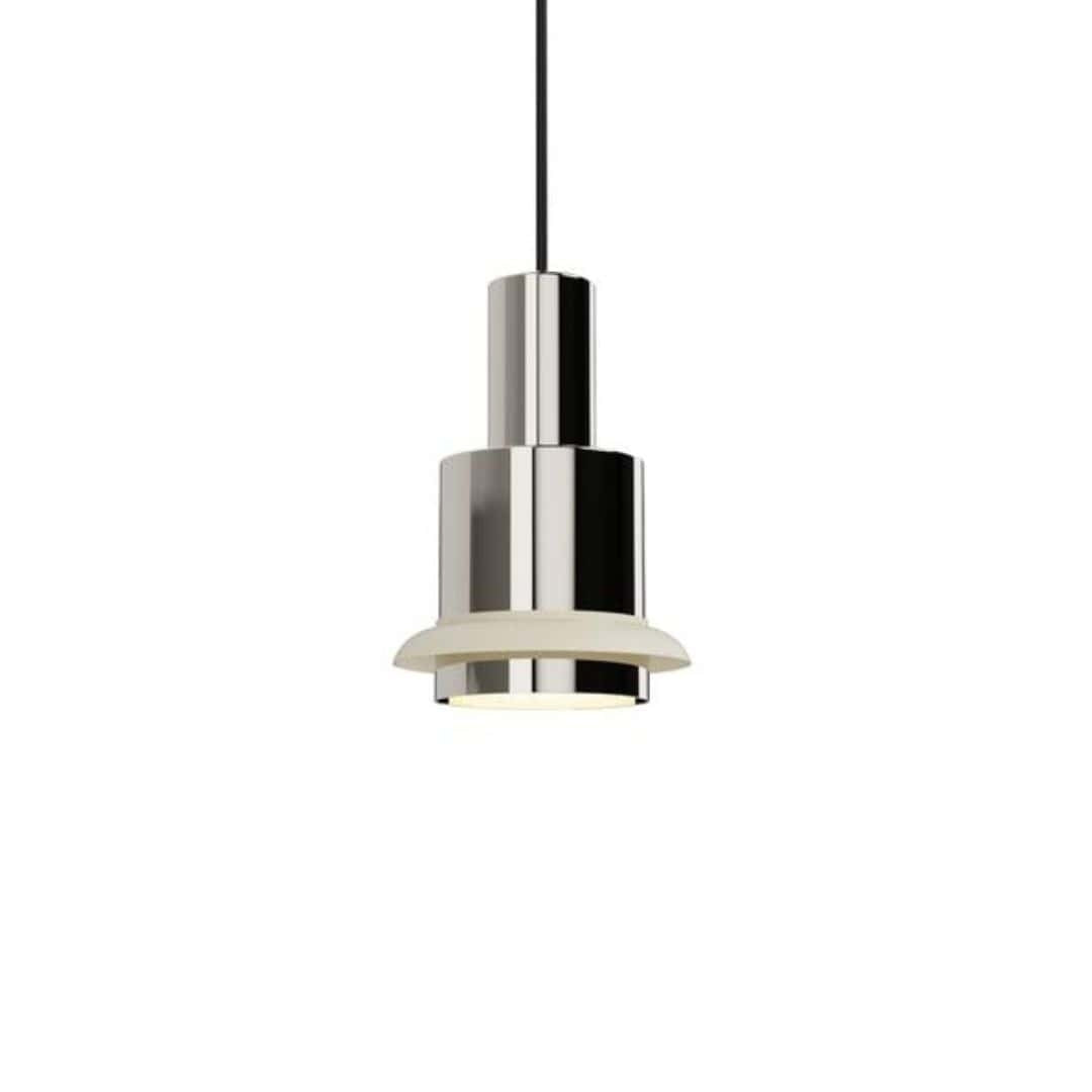 Produktbillede af Chaumont Ø15 pendel Chrome/hvid DCW éditions i premium kvalitet
