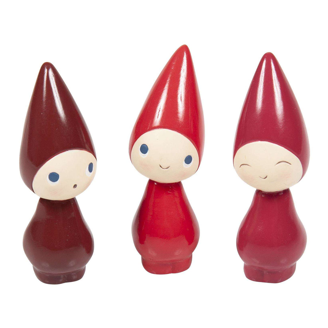 Produktbillede af Nääsgränsgården Peggy strawberry/raspberry/cherry 3 stk H 6 cm i premium kvalitet