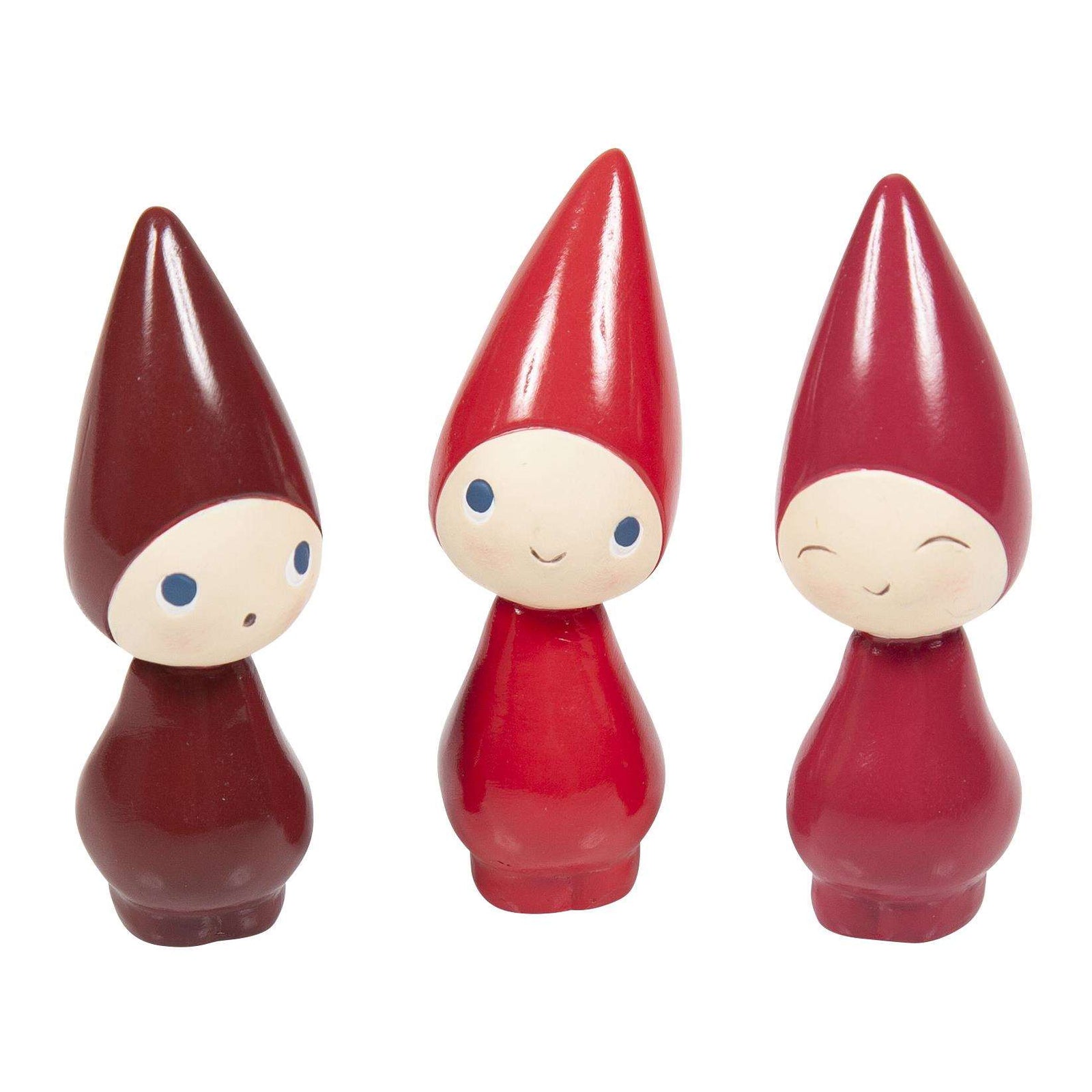 Produktbillede af Nääsgränsgården Peggy strawberry/raspberry/cherry 3 stk H 6 cm i premium kvalitet