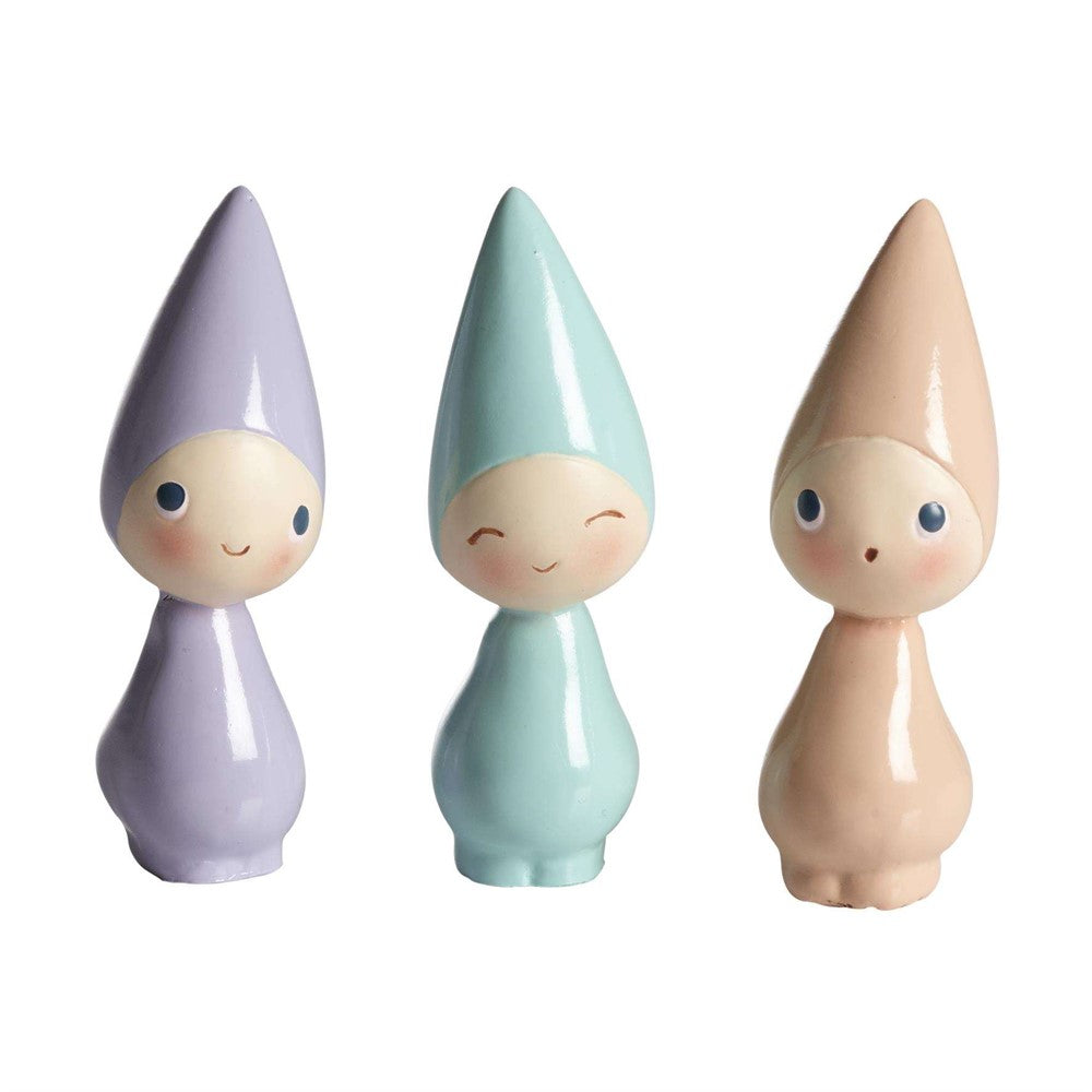 Produktbillede af Nääsgränsgården Peggy amethyst/jade/rose quartz 3stk H.6cm i premium kvalitet