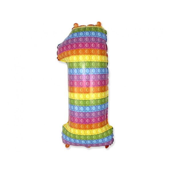 Produktbillede af Folieballon Fx Nummer 1 Pop It 69 Cm på tilbud i brug