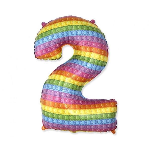 Folieballon Fx "Nummer 2" Pop It 69 Cm ❤ Kæmpe udvalg i Godan ❤ Billig fragt og hurtig levering 2 - 5 hverdage - Varenummer: BAR-774236 / Ean: &