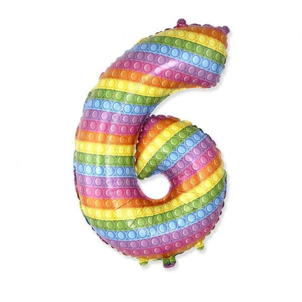Folieballon Fx "Nummer 6" Pop It 69 Cm ❤ Kæmpe udvalg i Godan ❤ Billig fragt og hurtig levering 2 - 5 hverdage - Varenummer: BAR-774240 / Ean: &