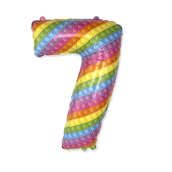 Produktbillede af Folieballon Fx Nummer 7 Pop It 69 Cm på tilbud i brug