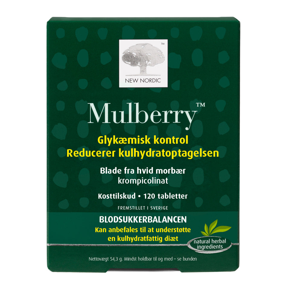 Produktbillede af New Nordic Mulberry 120 tabl. på tilbud
