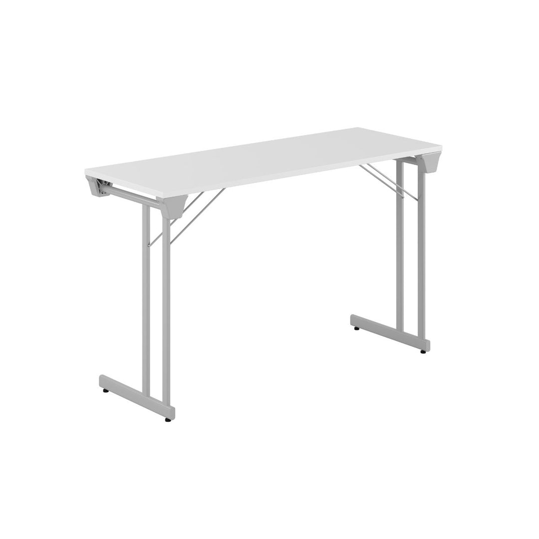 Produktbillede af Kongress Style 120x45cm Sammenklappeligt bord Hvid-grå på tilbud