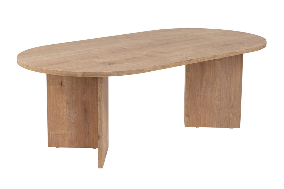 NORDVÄRK Sable sofabord oval Safir eg melamin 119x60