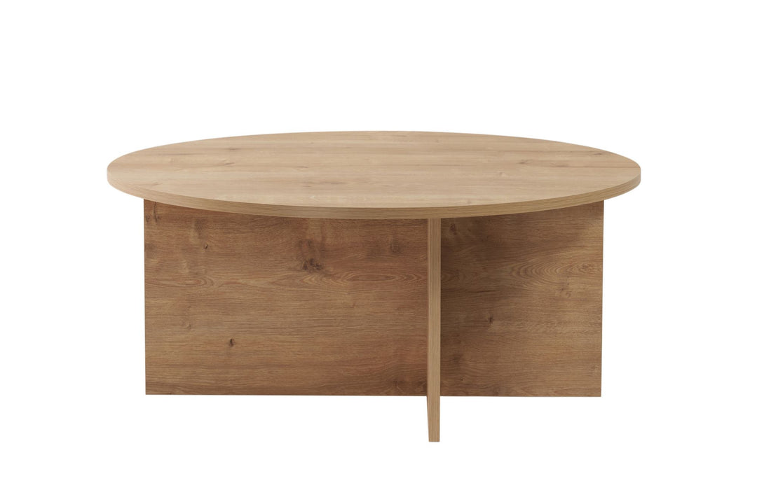 NORDVÄRK Soleil sofabord rund Sapphire Oak melamin Ø90