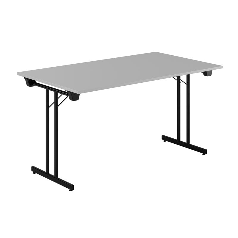 Produktbillede af Dinner Style 140x80cm Sammenklappeligt bord Grå-sort på tilbud