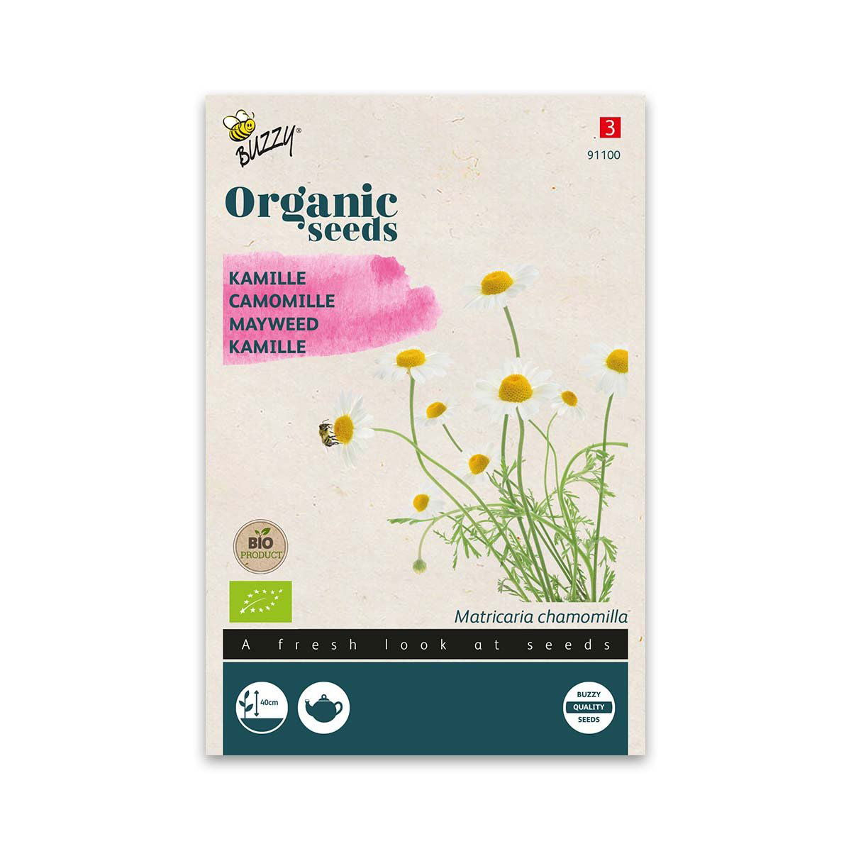 Produktbillede af Økologiske kamille frø på tilbud i høj kvalitet