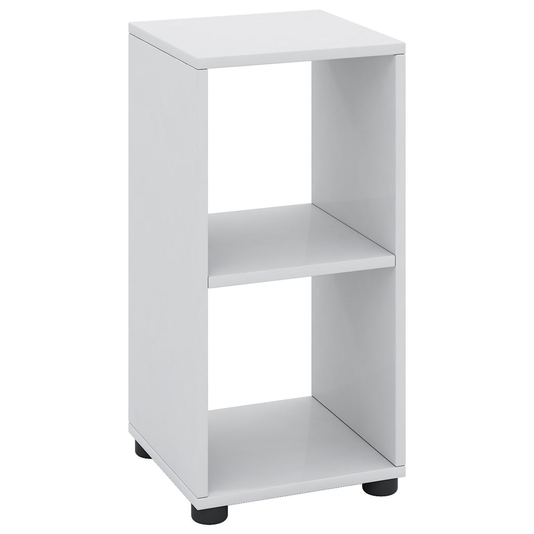 Produktbillede af Benas-2 reol m. 1 hylde hvid træ H:63,3cm x31,2cm x 29,8cm i premium kvalitet