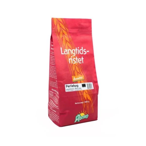 Produktbillede af Perlebyg Langtidsristet Øko Aurion 1kg på tilbud i premium kvalitet