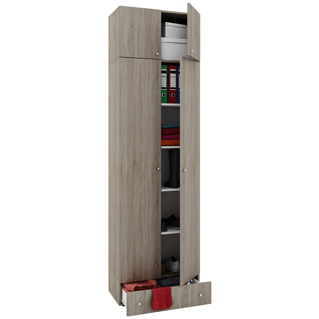 Vandol l skab m. 4 låger og 4 hylder og 1 skuffe