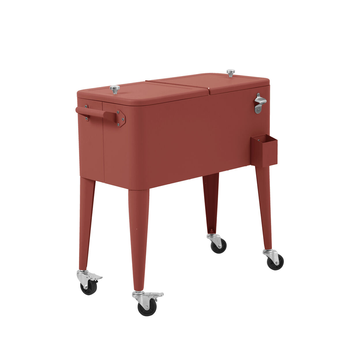 Produktbillede af Icy køleboks på hjul Terracotta på tilbud