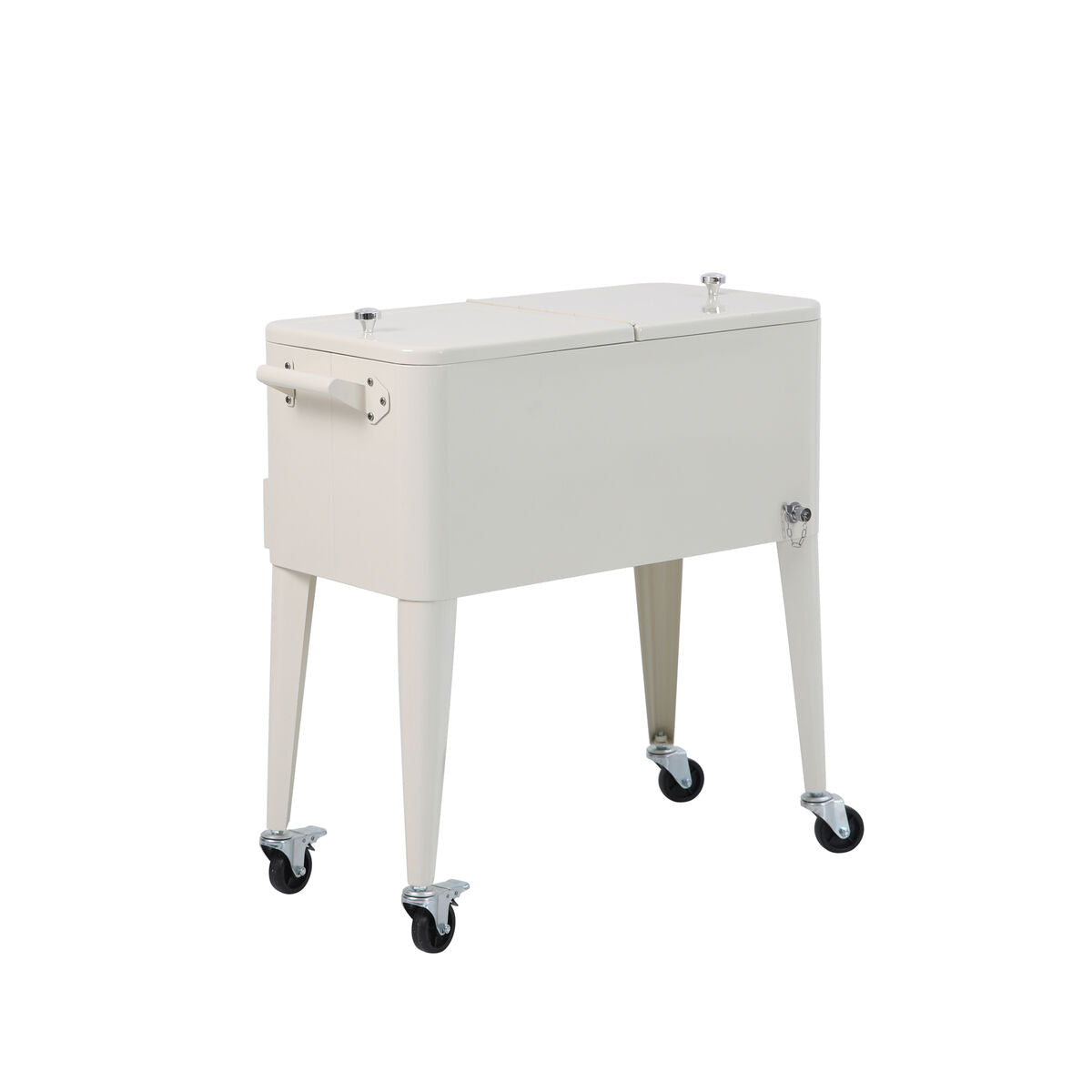 Produktbillede af Icy køleboks på hjul Beige på tilbud