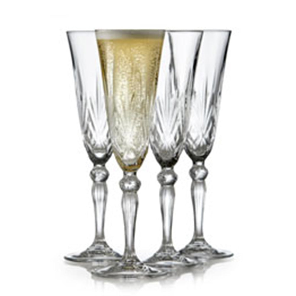 Produktbillede af Lyngby Glas Krystal Melodia Champagne 16 cl 4 stk i premium kvalitet