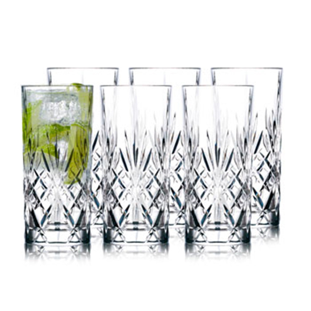 Produktbillede af Lyngby Glas Melodia Highball 6 stk i premium kvalitet