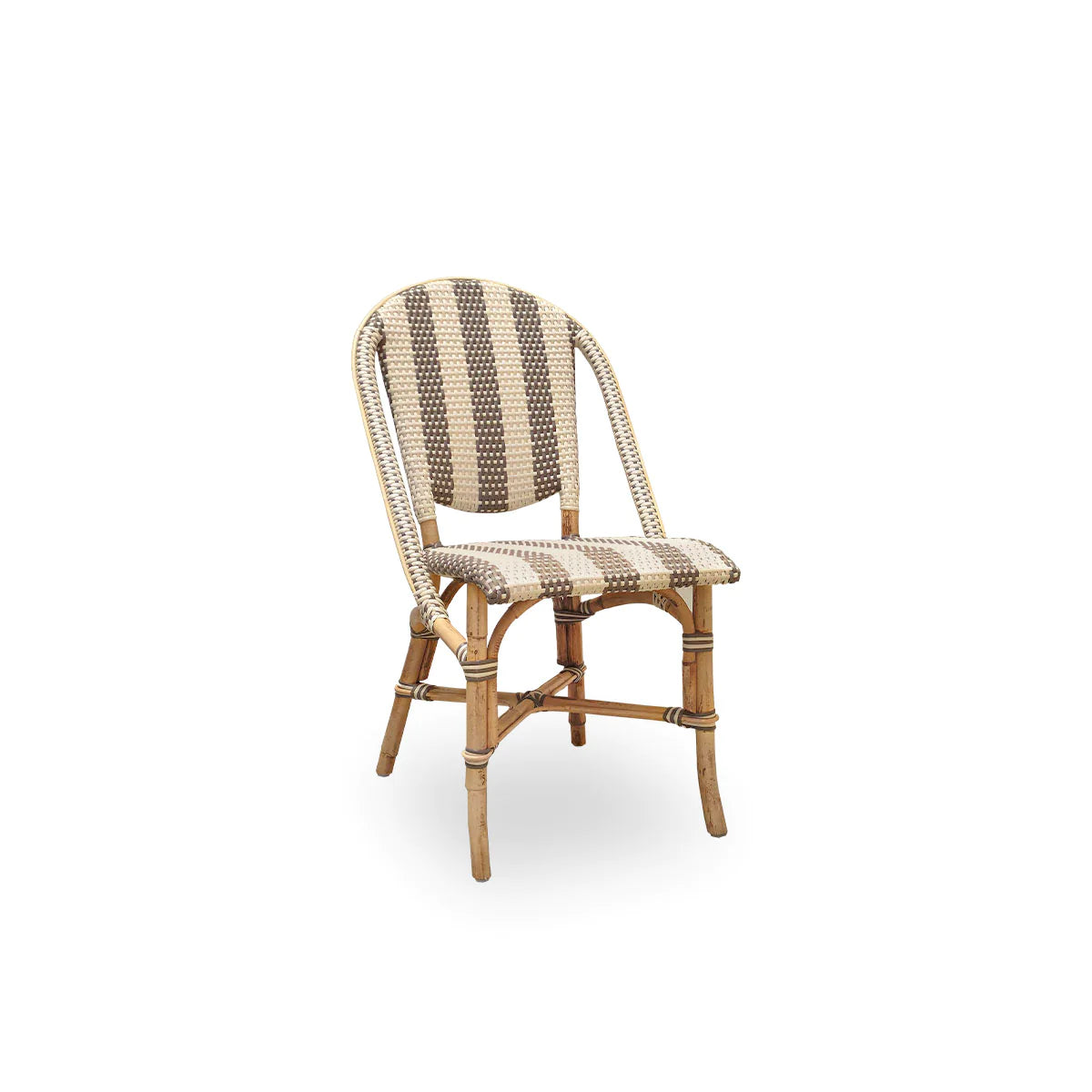Produktbillede af SIKA DESIGN CAFÃSTOL SOFIE CAPPUCHINO/IVORY STRIPPER 89 i premium kvalitet