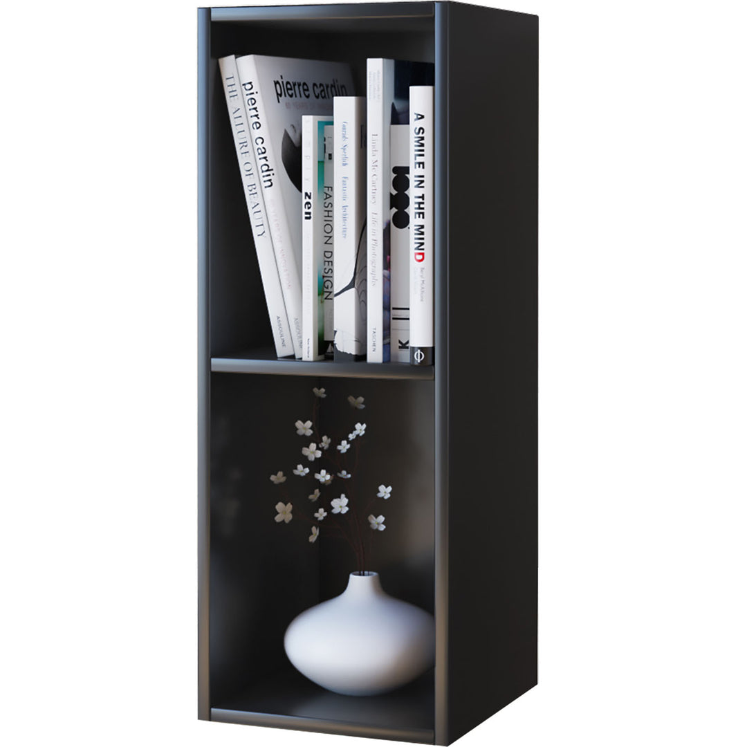 Mendas Mini reol m. 1 hylde sort træ H:72cm x34cm x 30cm