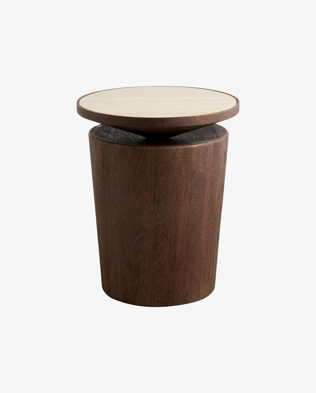 Produktbillede af NORDAL KWANDO SIDEBORD M/TRAVERTINPLADE 50 i premium kvalitet