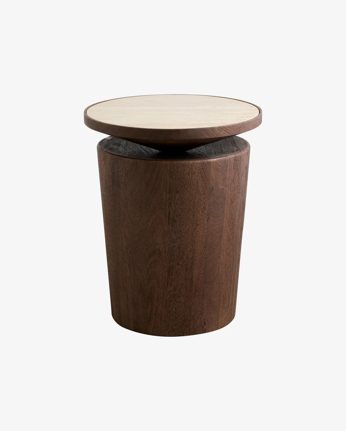 Produktbillede af NORDAL KWANDO SIDEBORD M/TRAVERTINPLADE 50 i premium kvalitet