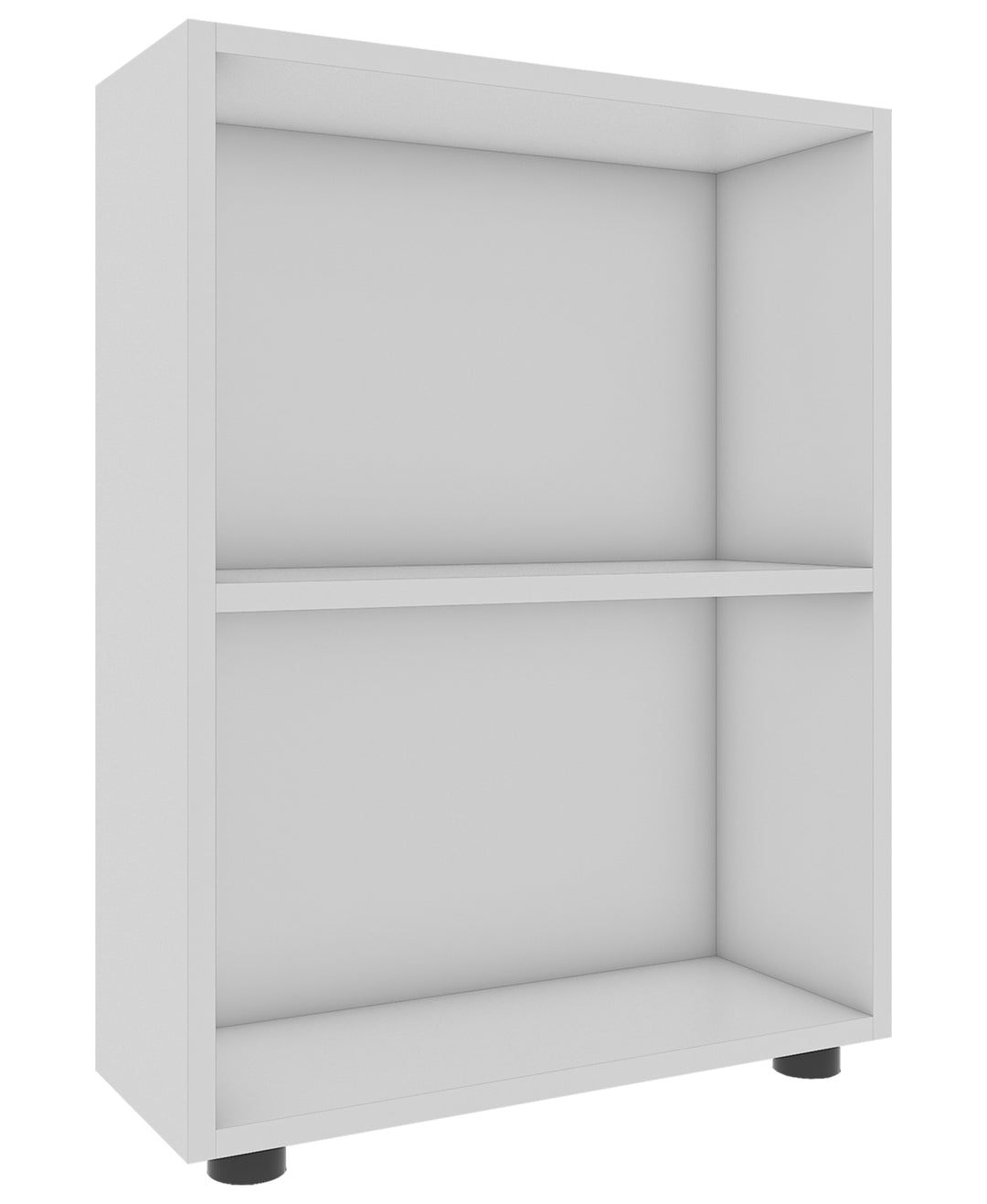 VCM NORDIC Bulas 2-rum reol m. 1 hylde hvid træ H:72cm x55cm x 20cm