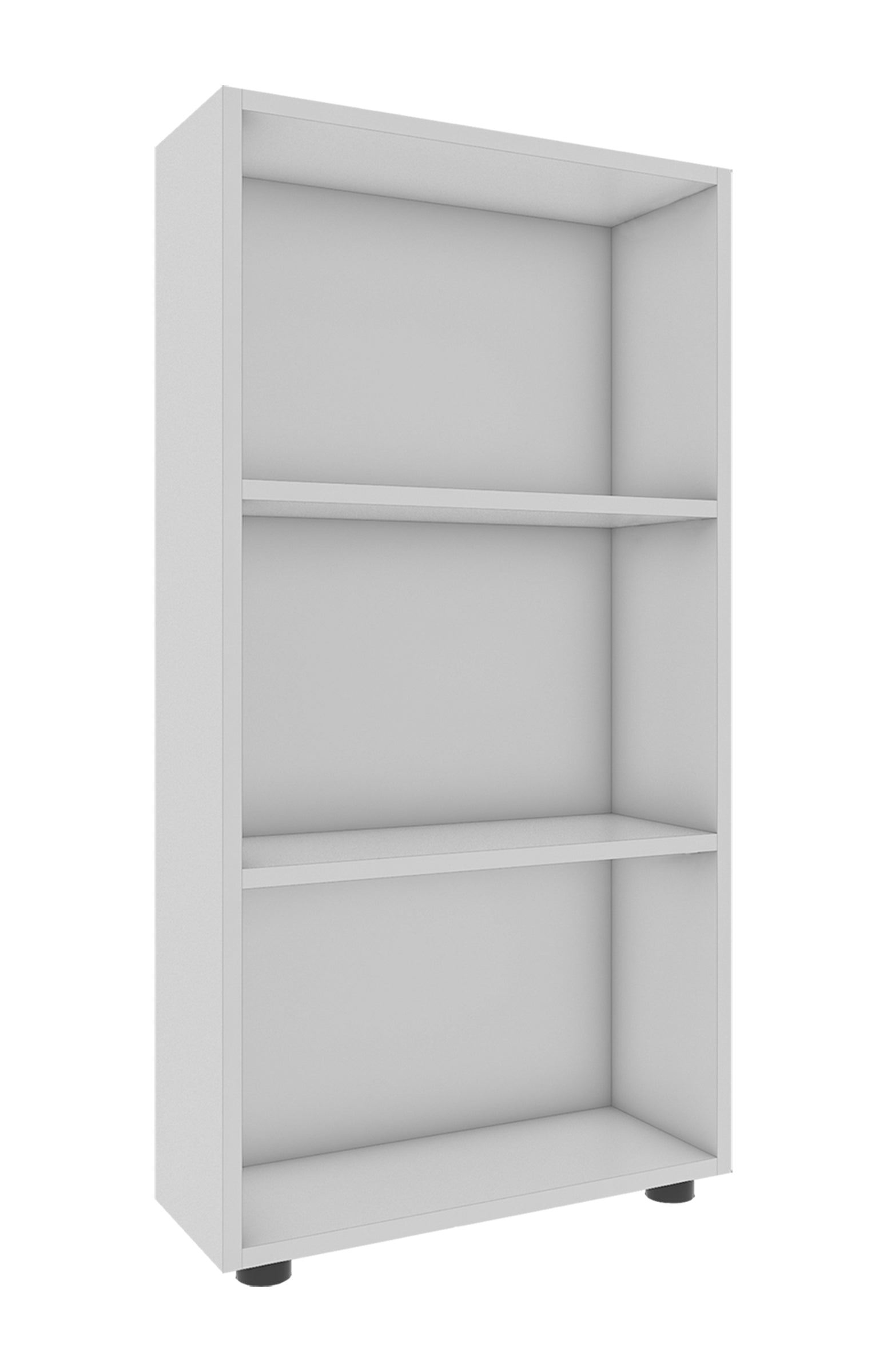 Produktbillede af VCM Nordic VCM NORDIC Bulas 3-rum reol m. 2 hylder hvid træ H:108cm x56cm x 20cm i premium kvalitet
