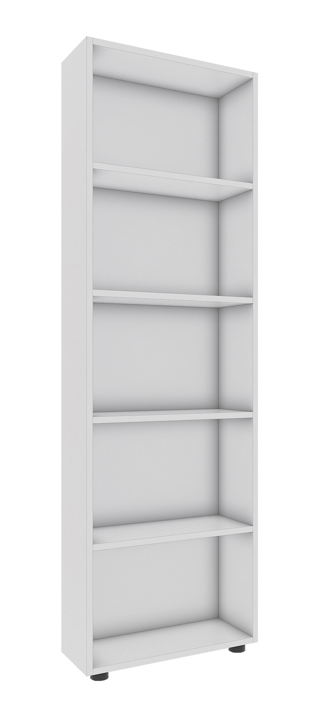 VCM NORDIC Bulas 5-rum reol m. 4 hylder hvid træ H:169cm x56cm x 20cm