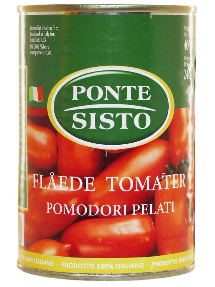 Produktbillede af Flåede Tomater Easy Open Ds 400 G på tilbud i brug