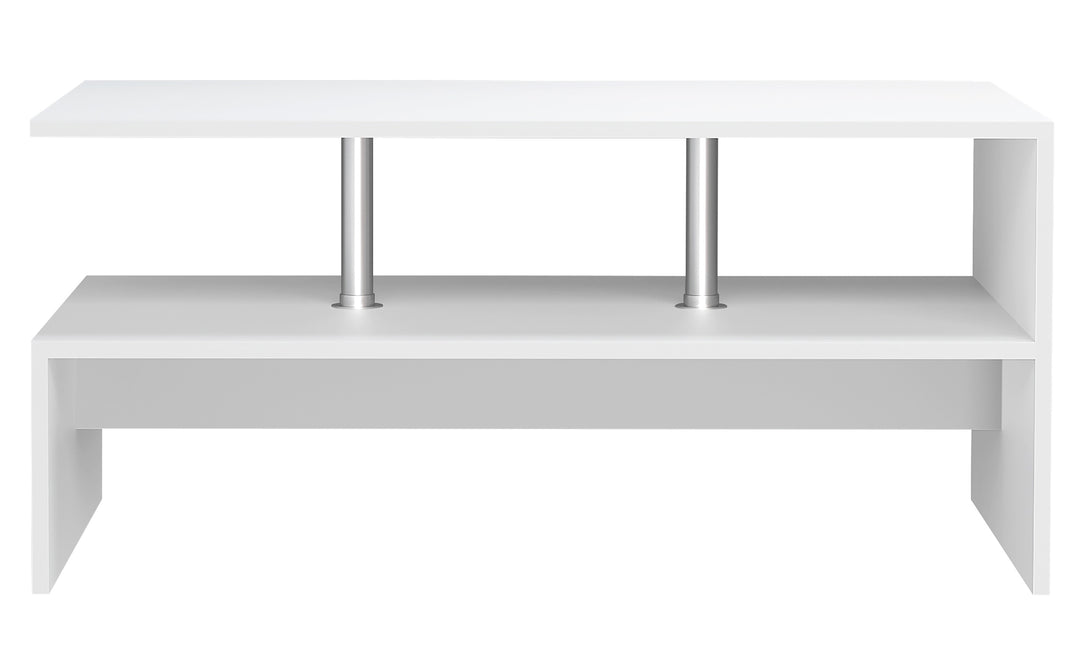 VCM NORDIC Maliso L sofabord m. 1 hylde hvid træ 90x60