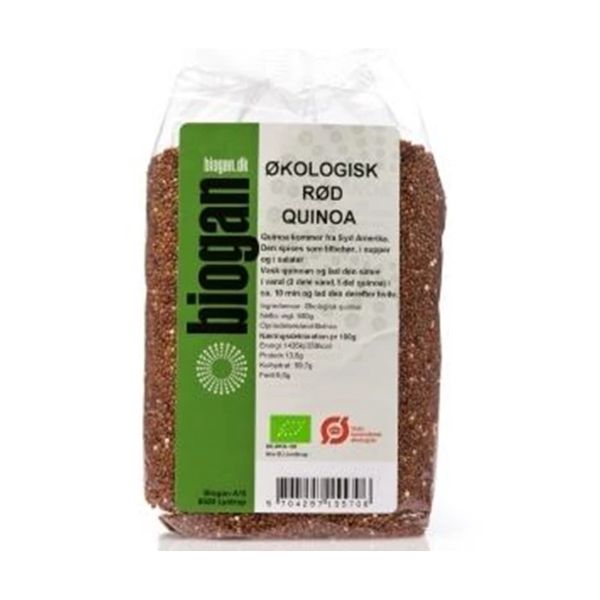 Produktbillede af Quinoa Rød Øko Biogan 500g på tilbud i premium kvalitet