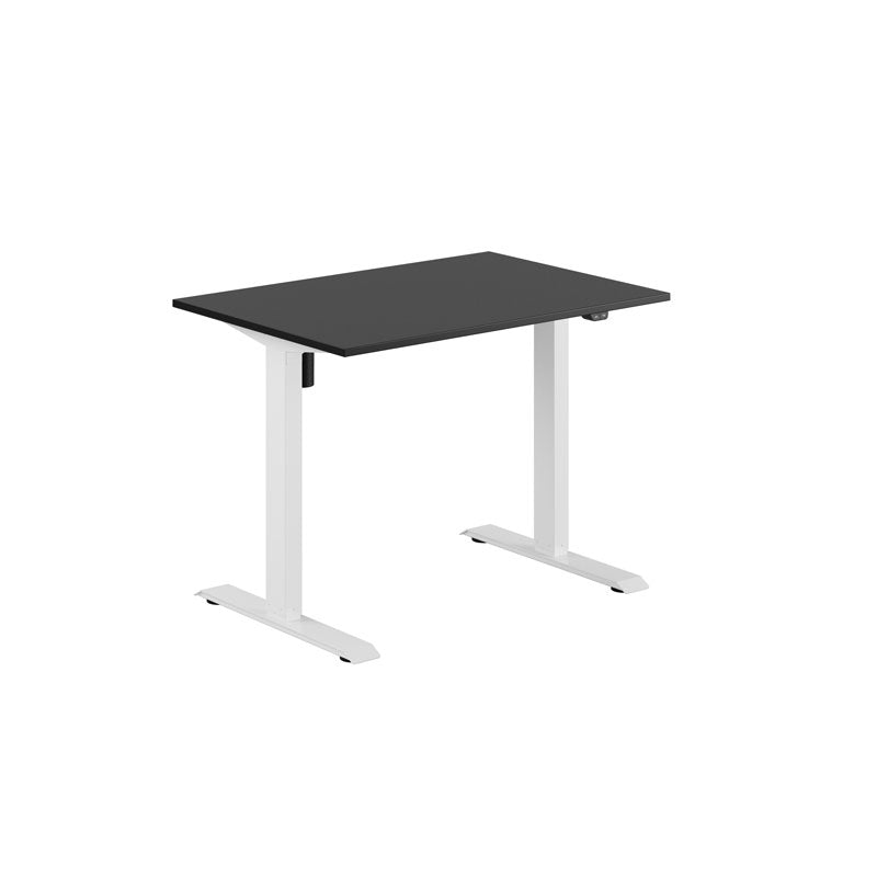 Produktbillede af EASY Hæve/Sænkebord m/1 motor 100x70cm Sort-hvid på tilbud