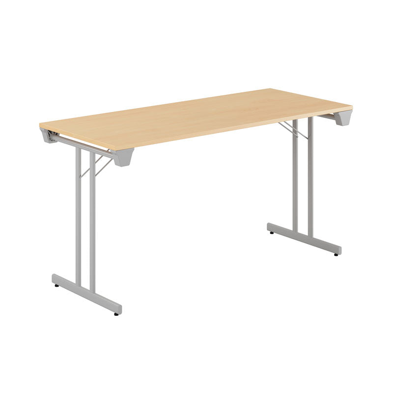 Produktbillede af Dinner Style 140x60cm Sammenklappeligt bord Bøg-grå på tilbud