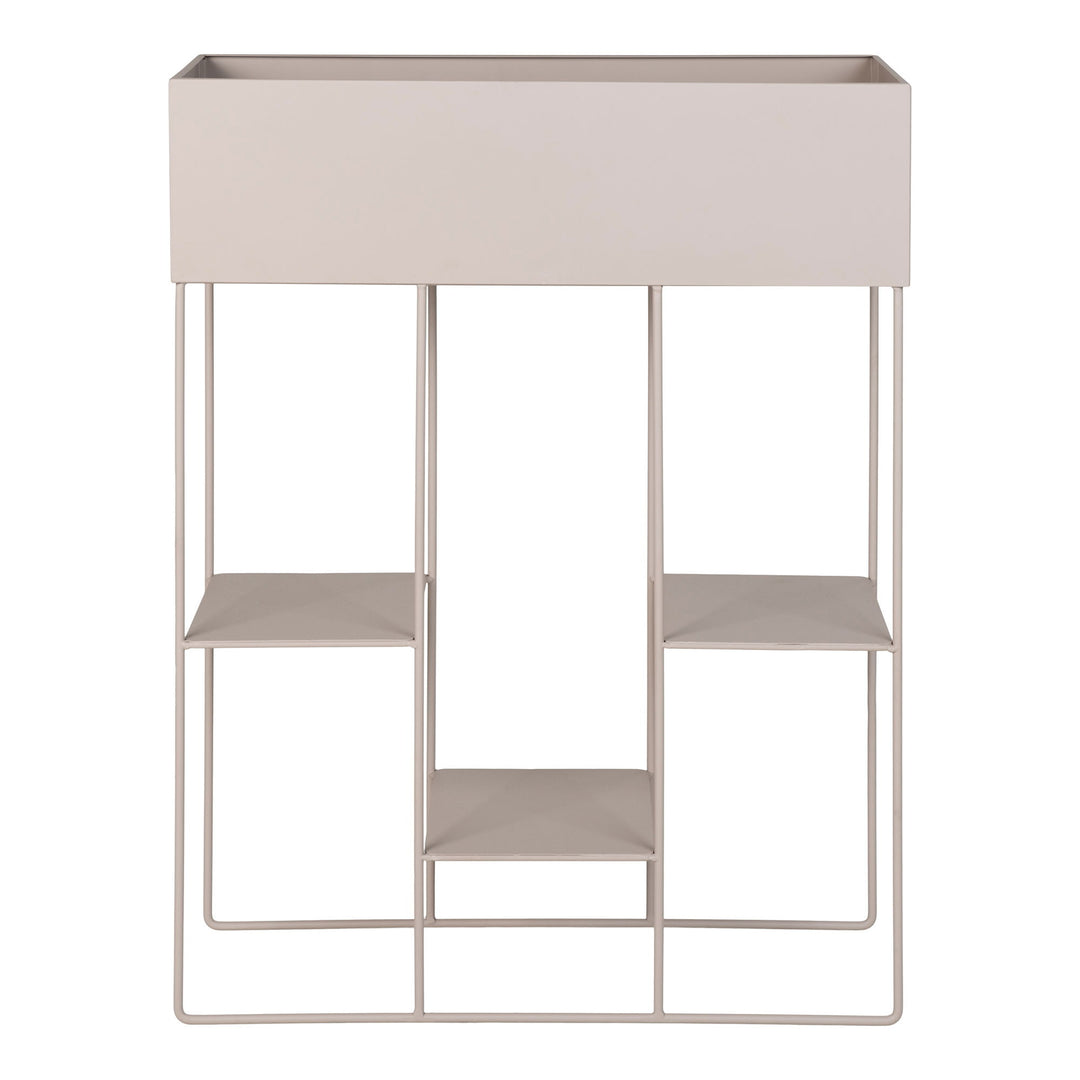 HOUSE NORDIC  Plantekasse stål 3 hylder sand 25x60x80 cm