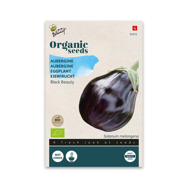 Produktbillede af Økologisk Aubergine frø Black Beauty på tilbud i høj kvalitet