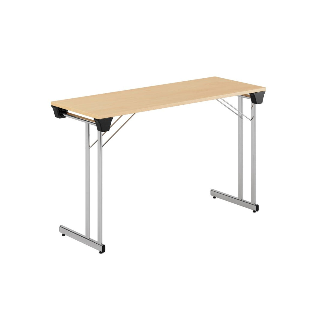 Produktbillede af Kongress Style 120x45cm Sammenklappeligt bord Bøg-krom på tilbud