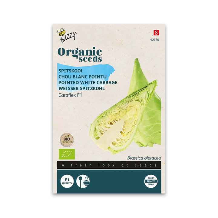 Produktbillede af Økologisk Spidskåls frø Caraflex F1 på tilbud i høj kvalitet