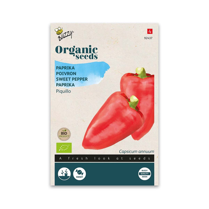Produktbillede af Økologisk Snack Peberfrugt frø Piquillo på tilbud i høj kvalitet