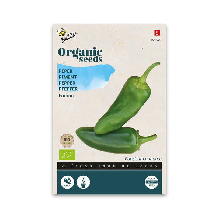 Produktbillede af Økologiske Chili frø Padron  på tilbud i høj kvalitet