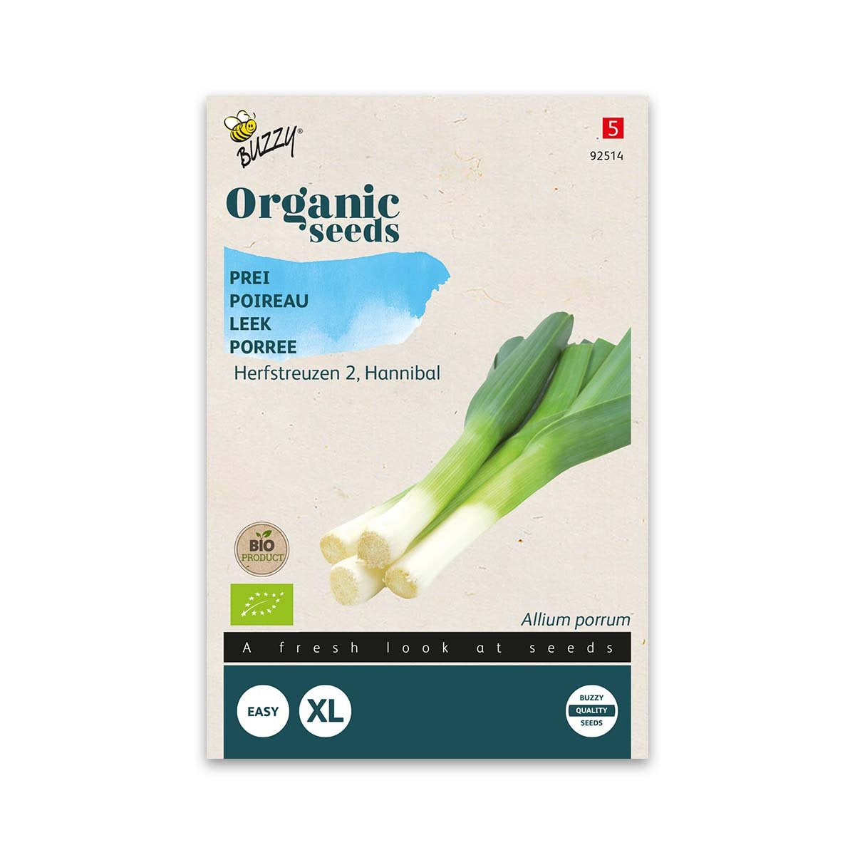 Produktbillede af Økologisk Porre frø Leek Herfstreuzen 2 Hannibal på tilbud i høj kvalitet