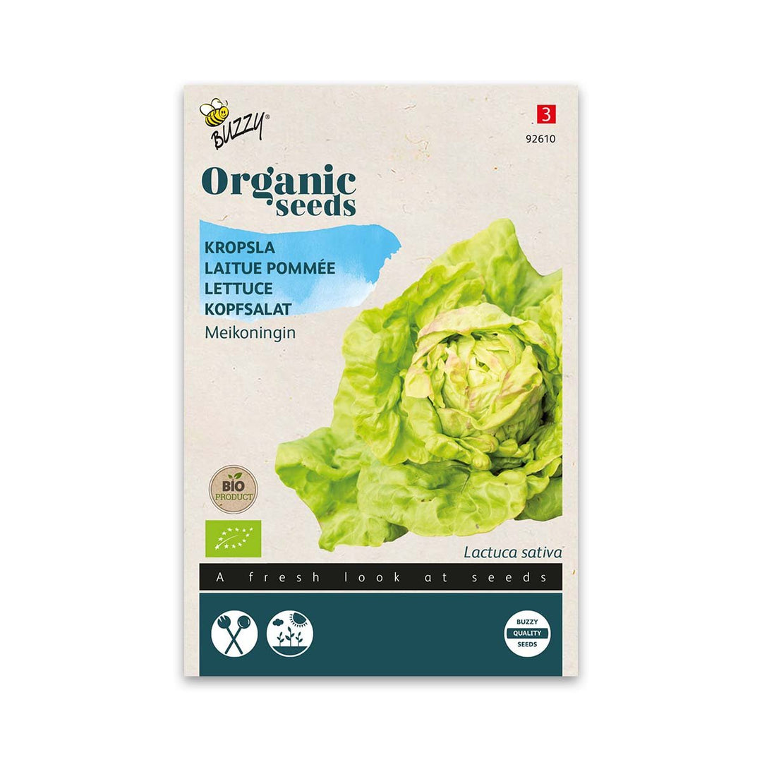 Produktbillede af Økologisk Hovedsalat frø May Queen på tilbud i høj kvalitet