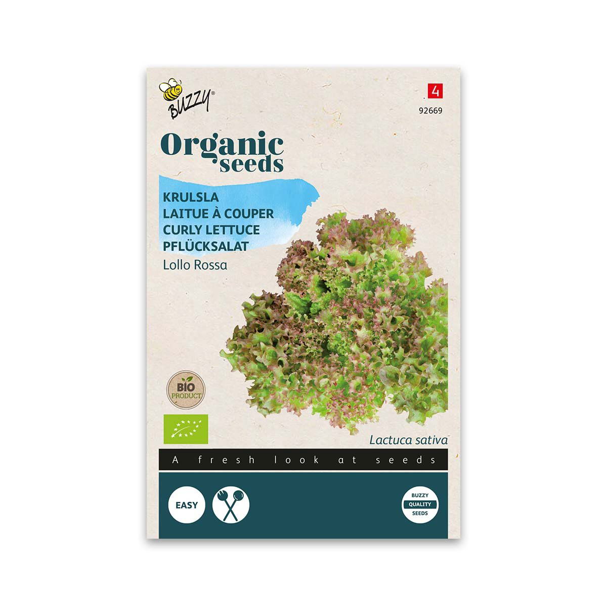 Produktbillede af Økologisk Salat frø Lollo Rossa på tilbud i høj kvalitet