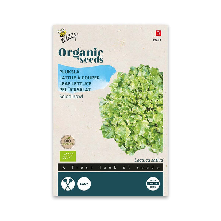 Produktbillede af Økologisk Pluksalat frø Salad Bowl Green på tilbud i høj kvalitet