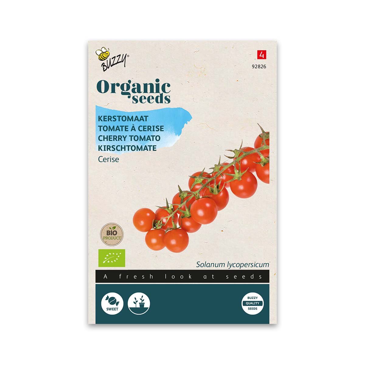Produktbillede af Økologisk Cherrytomat frø Cerise på tilbud i høj kvalitet