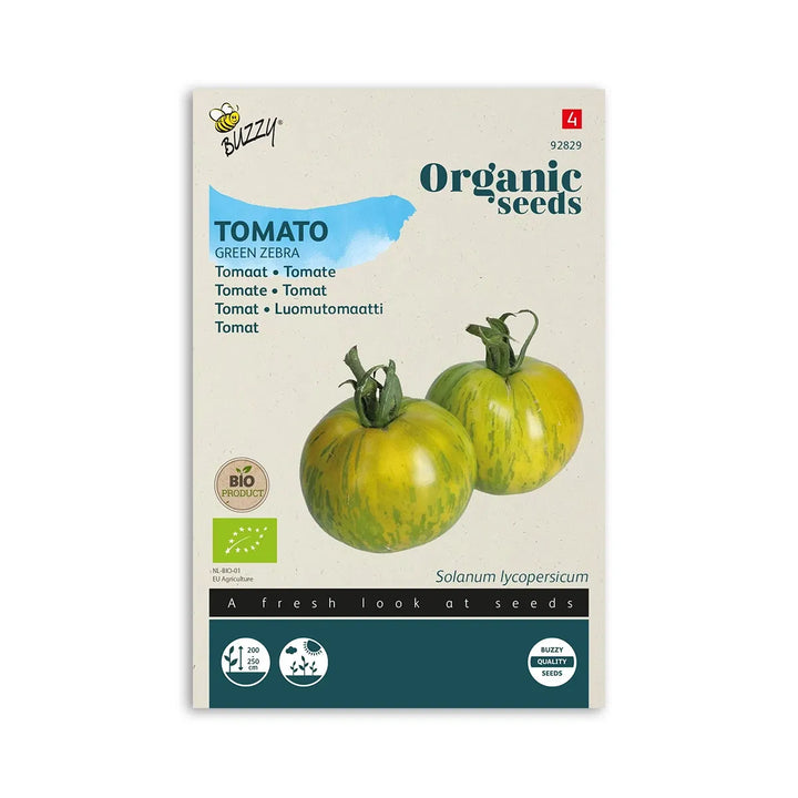 Økologisk Tomat frø Green Zebra