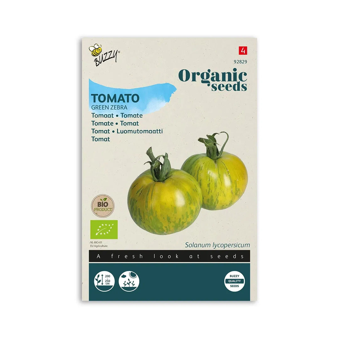 Økologisk Tomat frø Green Zebra