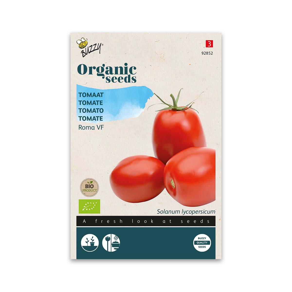 Produktbillede af Økologisk Blommetomat frø Roma VF på tilbud i høj kvalitet