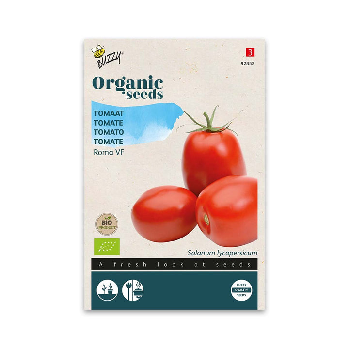 Produktbillede af Økologisk Blommetomat frø Roma VF på tilbud i høj kvalitet