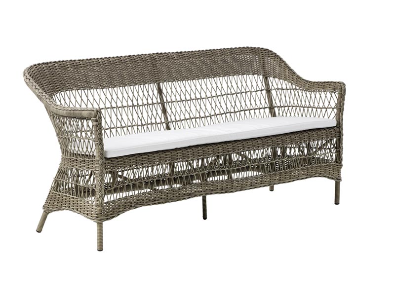 Produktbillede af SIKA DESIGN CHARLOT EXTERIOR SOFA/ 3 PERS INKL/HYNDE ANTIK 173 i premium kvalitet