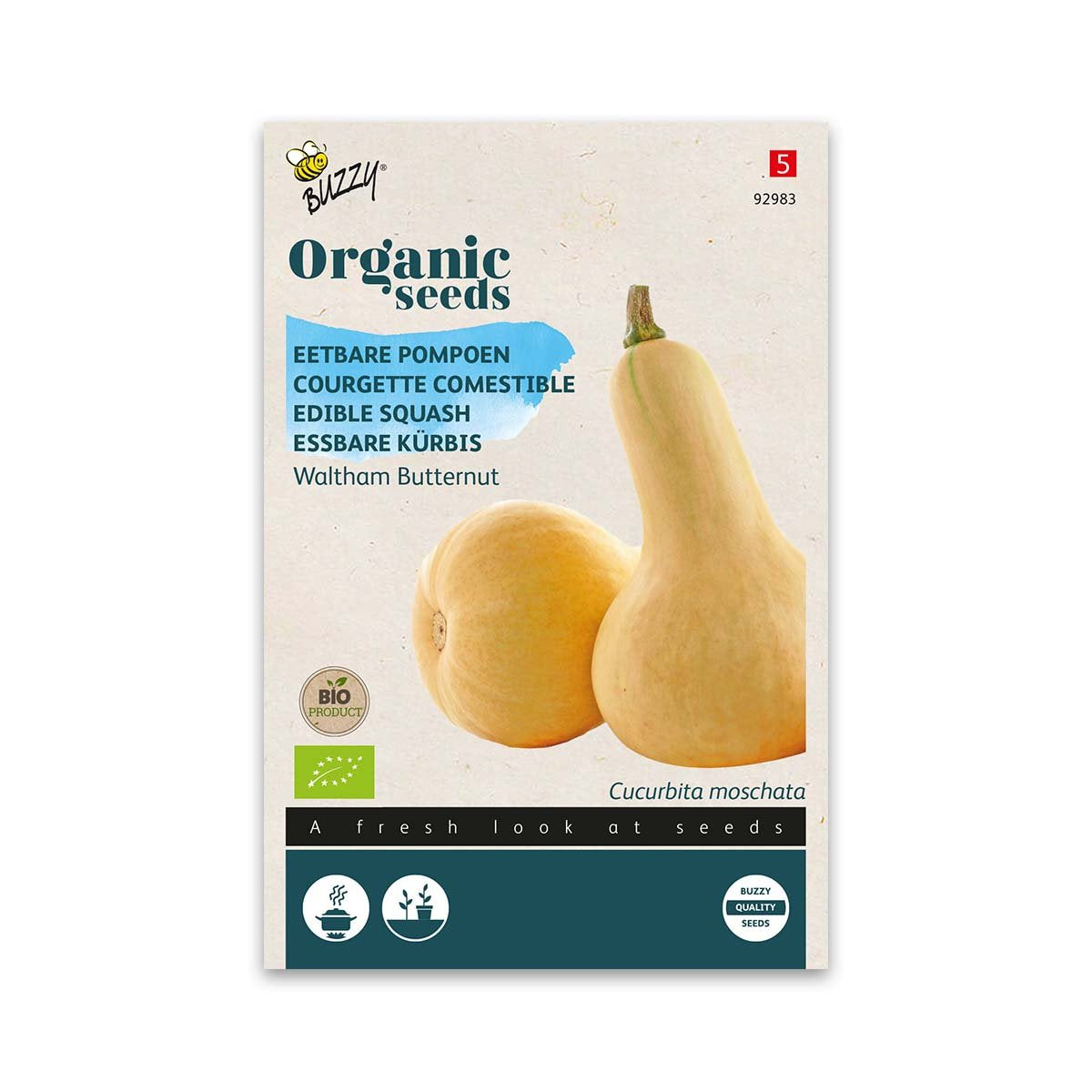 Produktbillede af Økologisk Butternut Squash frø Waltham på tilbud i høj kvalitet